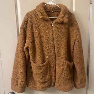 Cozy Tan Sherpa Jacket